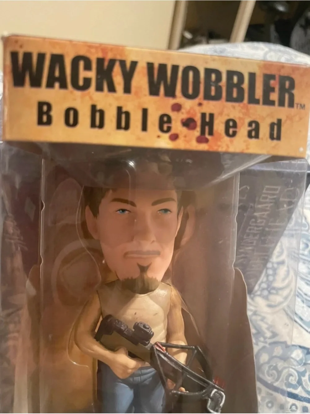 Funko Wacky Wobbler Daryl Dixon Bobblehead - Tan, Blue, Black